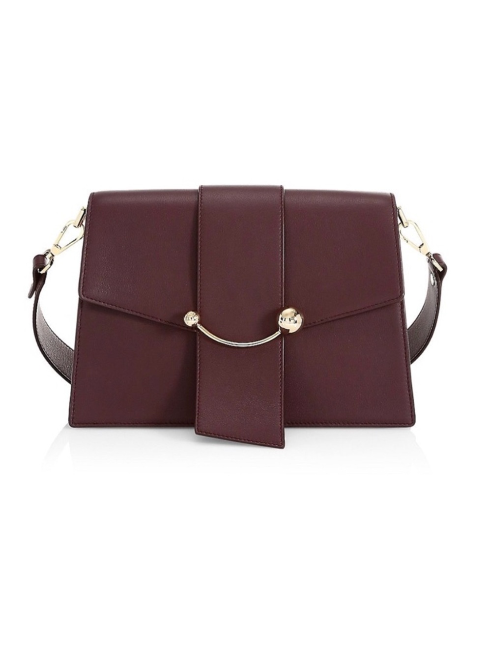 Strathberry Crescent Leather Shoulder Bag